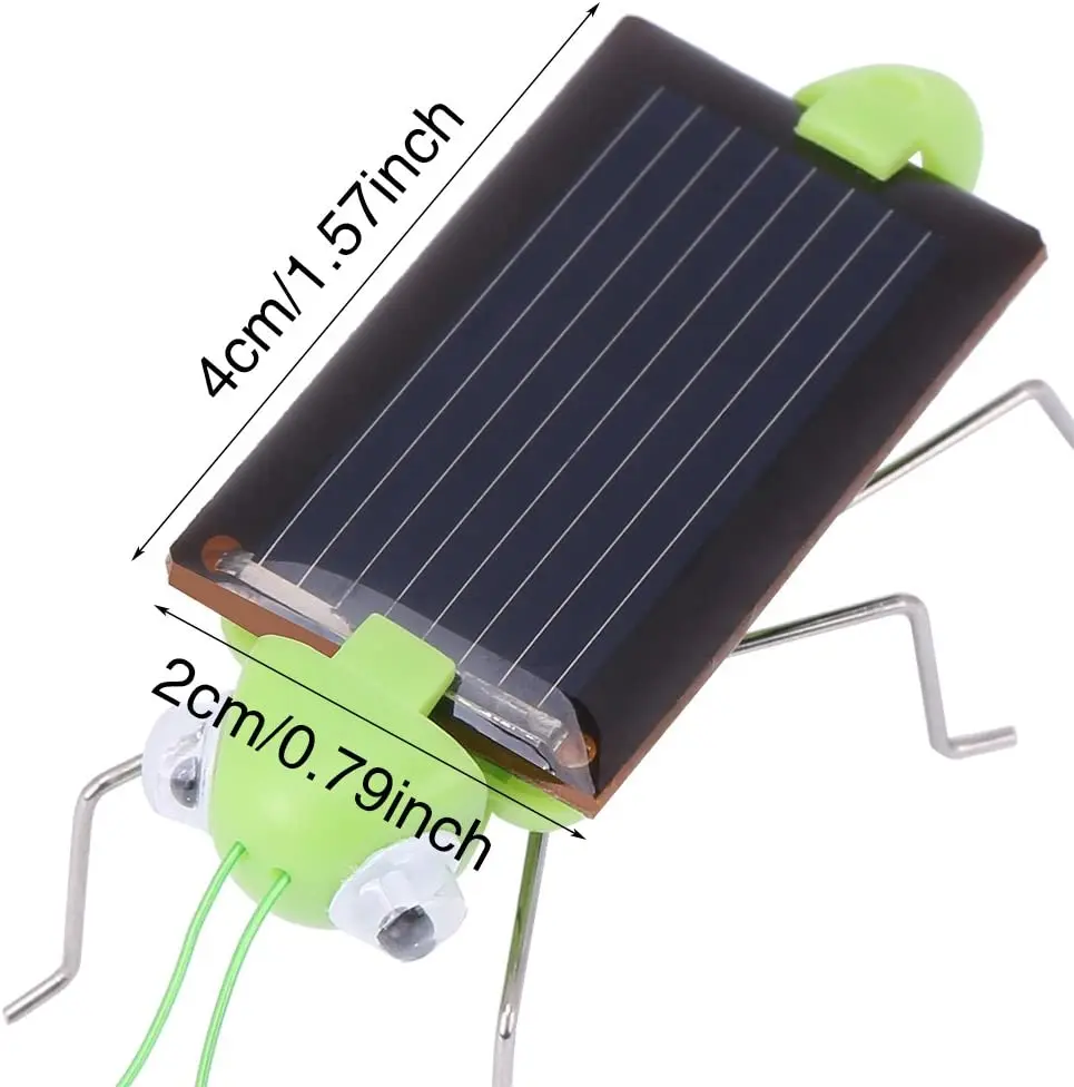 Solar Power Energie Verrückte Grasshopper Cricket Kit Kinder Spielzeug Pädagogisches Geschenk für Kinder Studenten Solar Spielzeug Lustige Tier Modell