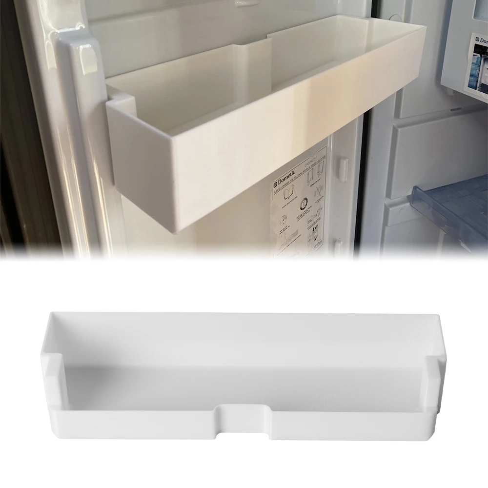 

RV Refrigerator Door Shelf For Dometic Refrigerator Interior Storage Shelf White RV Appliance Storage Rack Fridge Accessory