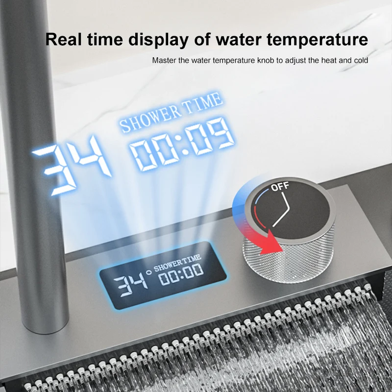 Imagem -04 - Digital Display Waterfall Embossed Kitchen Sink Grande Slot Único Lavatório Multifuncional para Cozinha Aço Inoxidável