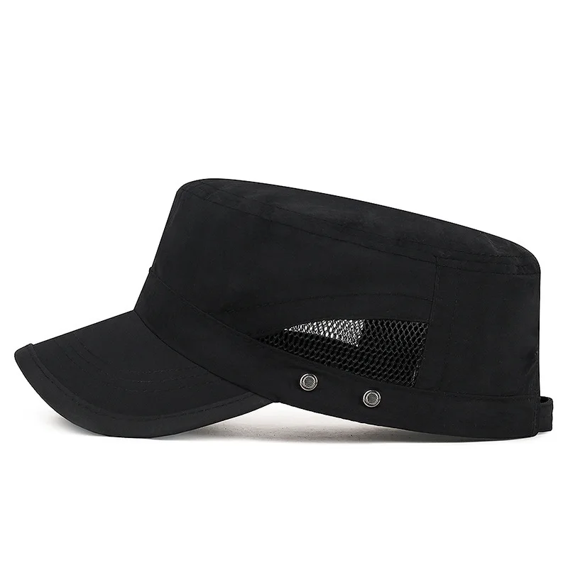 Individuell Bedruckte Logo Outdoor Schnelltrocknende Atmungsaktive Flat-Top-Mütze Damen Mode Sonnenschutz-Kappen Herren Casual Baseball-Hüte – Detail 4