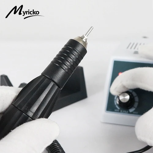 Imagen 2 del producto Máquina pulidora dental profesional de 35.000 RPM, amoladora eléctrica de laboratorio para coronas, soportes para dentaduras postizas, bajo ruido con luz LED, CE