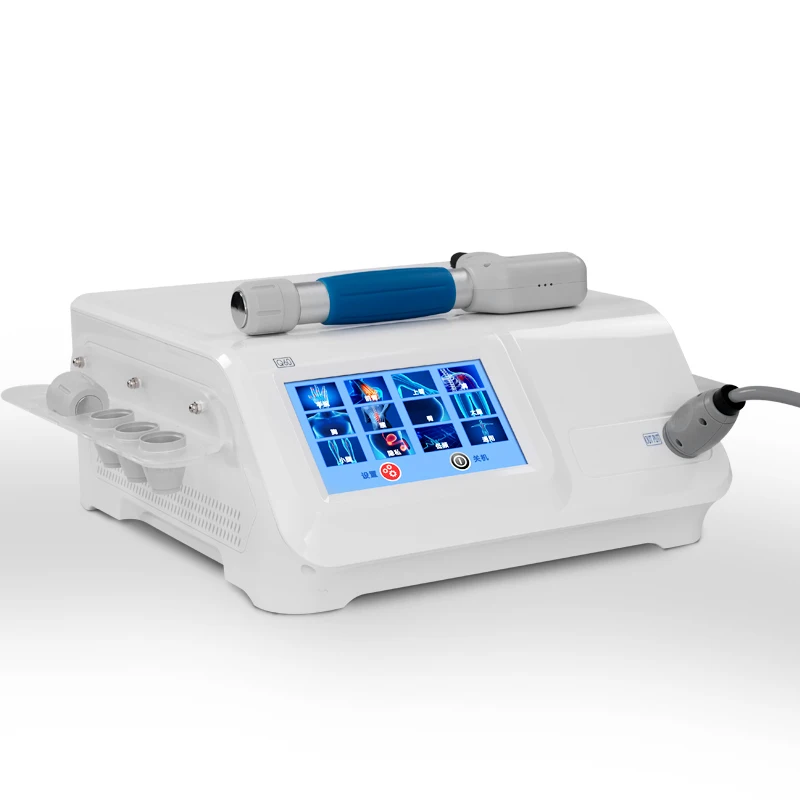 ESWT الفئة الأولى الهوائية آلة العلاج الطبيعي بالمستخدمين شعاعي صدمة لتخفيف الآلام لإصابات المفاصل ضعف الانتصاب