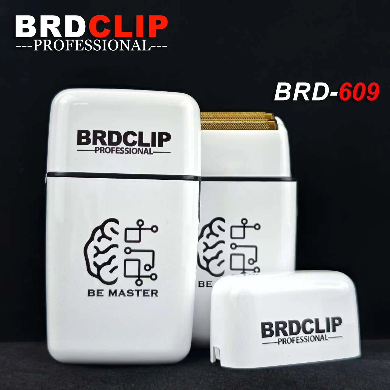 

BRDCLIP 609 Профессиональная бритва, 7000 об/мин, триммер с двигателем высокой мощности, мужская машинка для стрижки волос, 1400 мАч, триммер, плавающее лезвие с двойной головкой