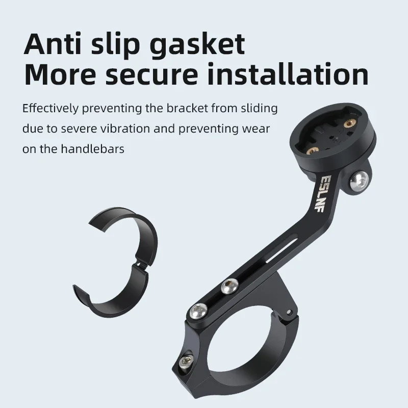 ESLNF Out Front Stainless Steel Bike Headlight Mount Computer Holder Lamp Support Rack Bracket for Garmin Bryton