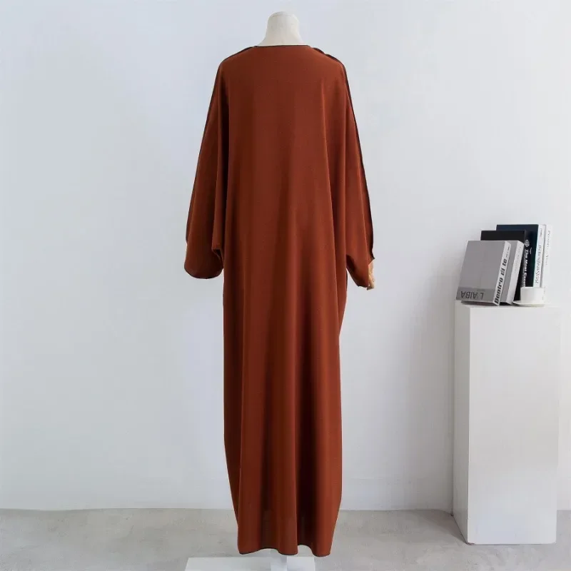 Abaya frente aberta para mulher muçulmana, cardigã aberto, manga aberta, uma peça, jilbab, roupas islâmicas, dubai, saudita, turco