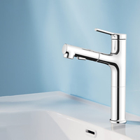 Diiib 360 degree faucet 2 Functions Double Control Hot Cold All-round Cleaning Mouthwash Faucet Deck Mount for Bathroom