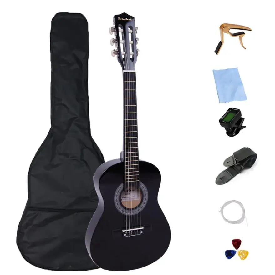 30 Inch Classical Guitar/ 21/23 Inch Ukulele For Beginner Children Mini Guitar for Home-schooling with Accessories RU Shipping