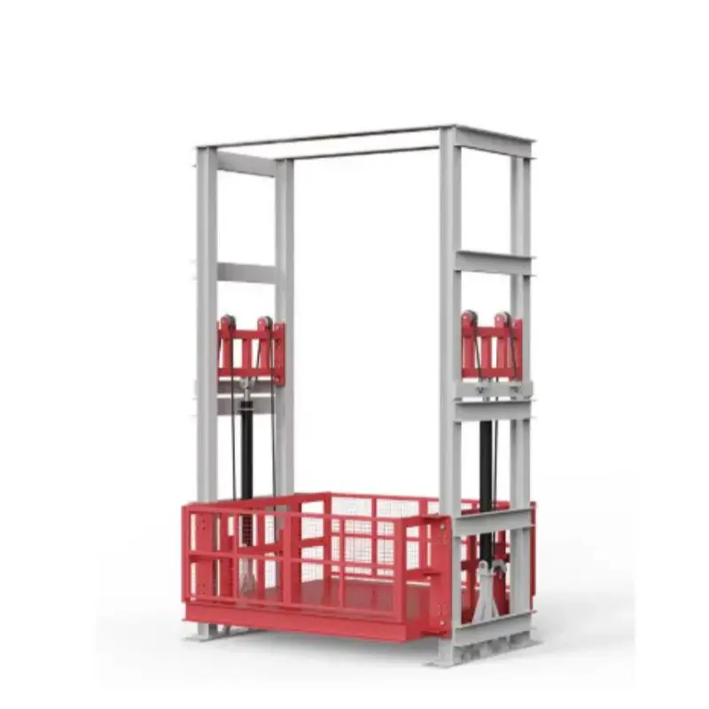

Haokun Custom Products Home Industrial Vertical Warehouse Wall Mounted Cargo Lift Elevator Electric Hydraulic Goods Lift Heavy D