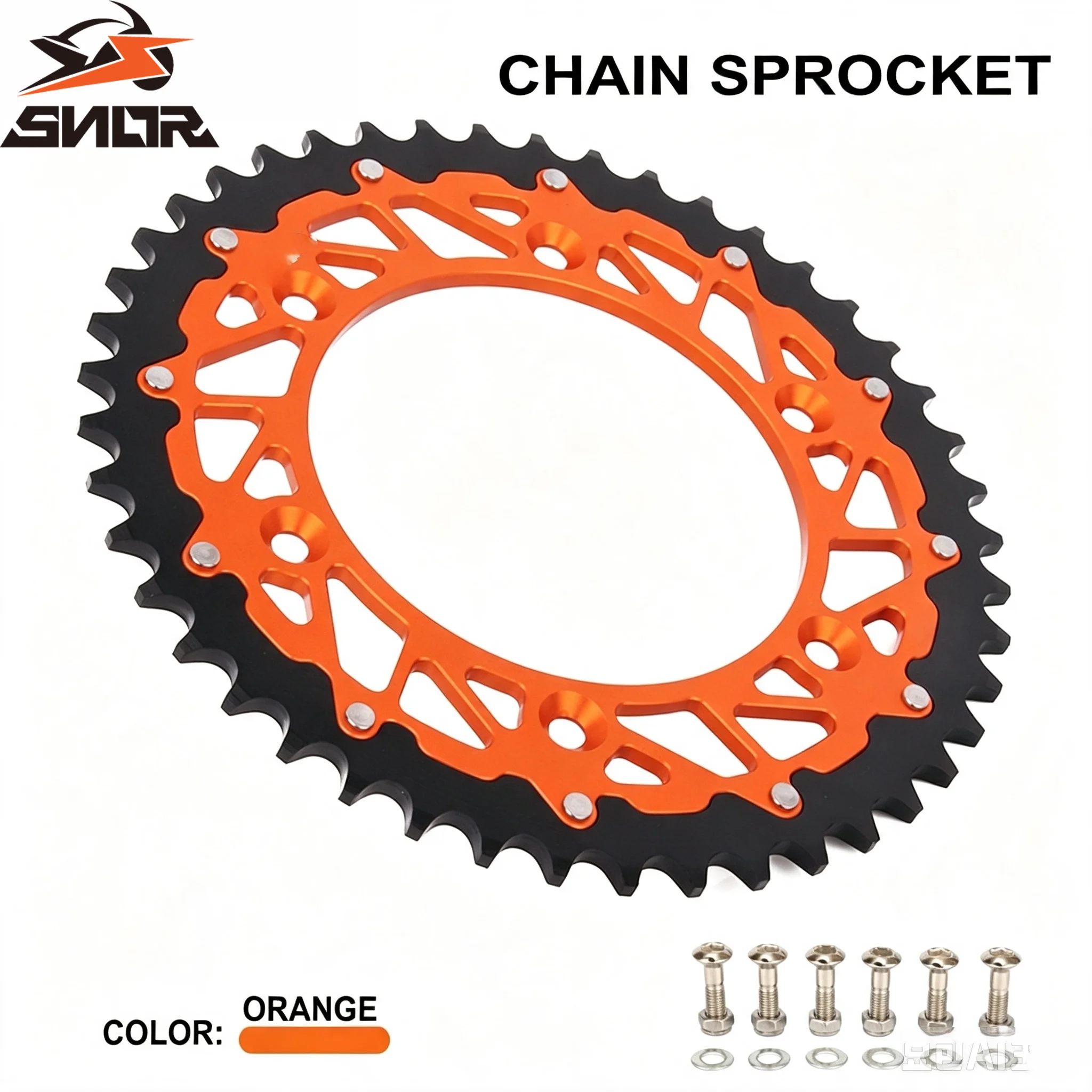 SNOR 42-52T Motorcycle Rear Chain Sprocket For KTM 125 200 250 350 400 450 525 530 560 600 620 690 Off Road Bike 1993-2016