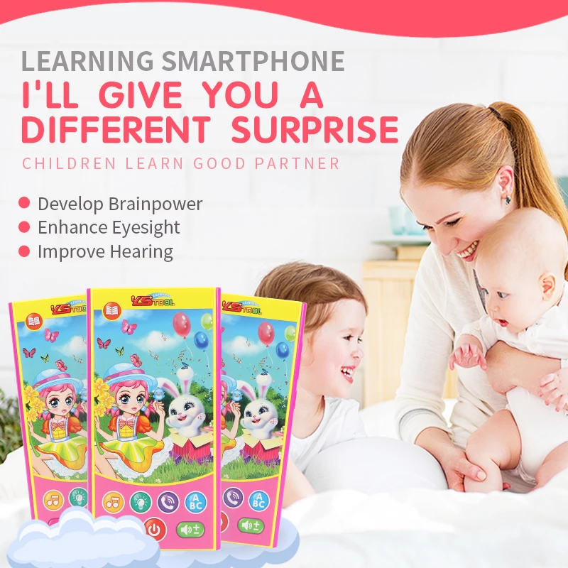 Téléphone portable multifonctionnel pour enfants, machine d'apprentissage, éducation précoce, puzzle, apprentissage intelligent de l'anglais, jouet