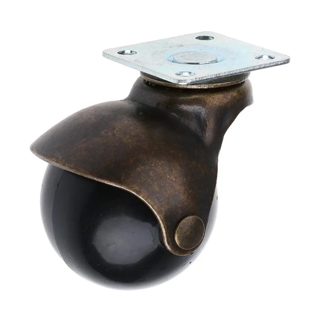 2'' Swivel Ball Caster PP Wheels With Brake Lock Screw-in Universal