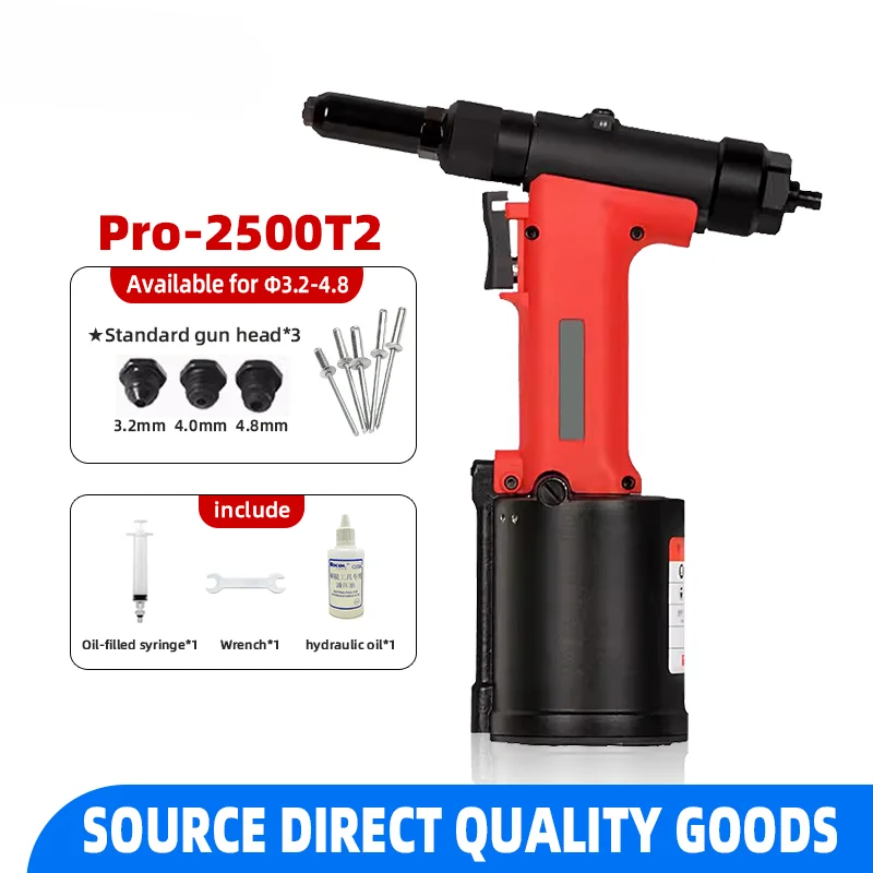 For pro-2500T2  3.2mm-4.8mm other power tools rivet gun pneumatic riveter cordless pop nut heavy duty