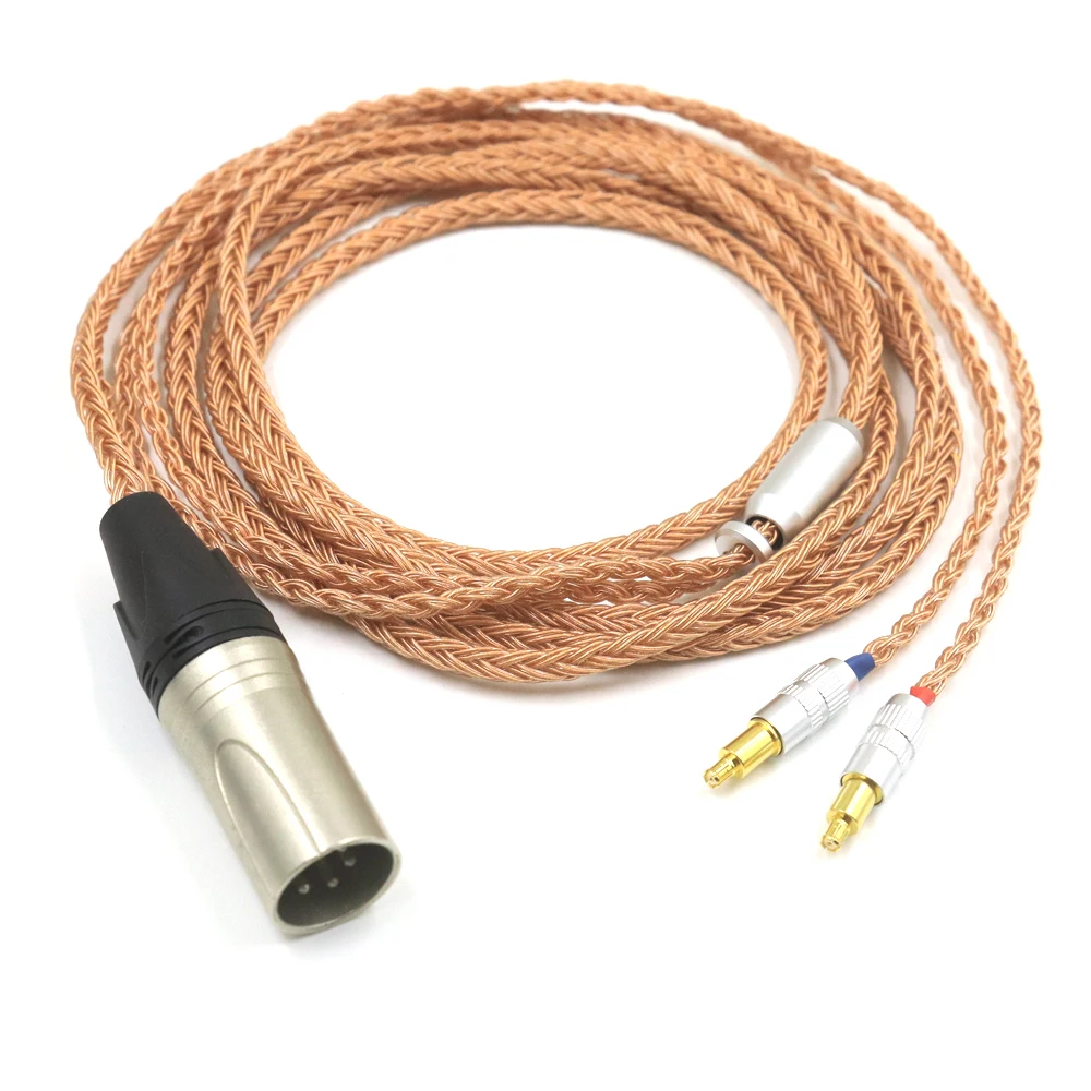 Haldane 16core (รุ่นปรับปรุง) เดี่ยวคริสตัลทองแดงสายอัพเกรดสําหรับ Technica ATH-WP900 MSR7B AP2000 ES770H SR9 ADX5000