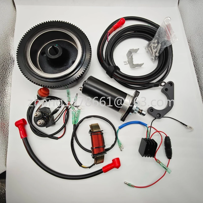 

For TOHATSU 2 Stroke 15/18HP Outboard Motor Engine Electric Start Full Set of Accessories