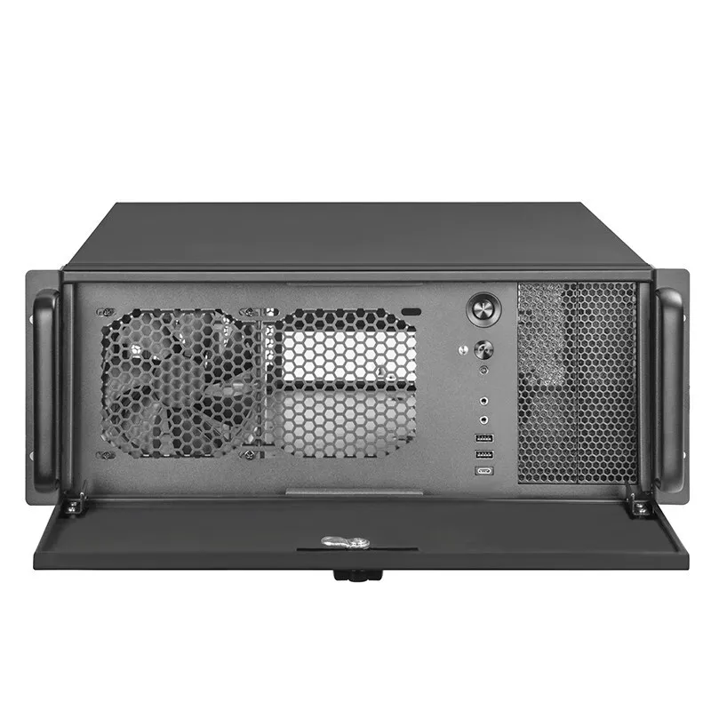 industrial control chassis with lock panel, rack server workstation chassis