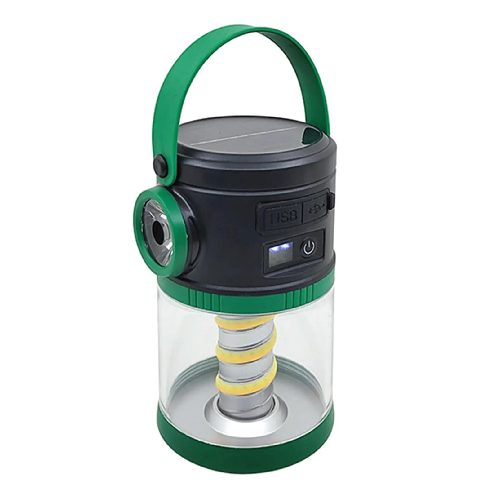 Adventurer Ready Solar Camping Light with Digital Display 20% Solar Efficiency 5 Brightness Levels 88H Runtime