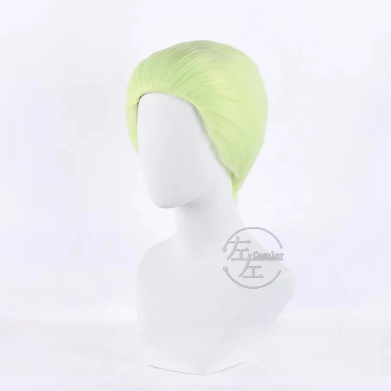 ▶❤Valorant Gekko Cosplay Wig Short Green Heat Resistant Synthetic Hair Halloween Role Play Wigs with Wig Cap❤◀ view 3