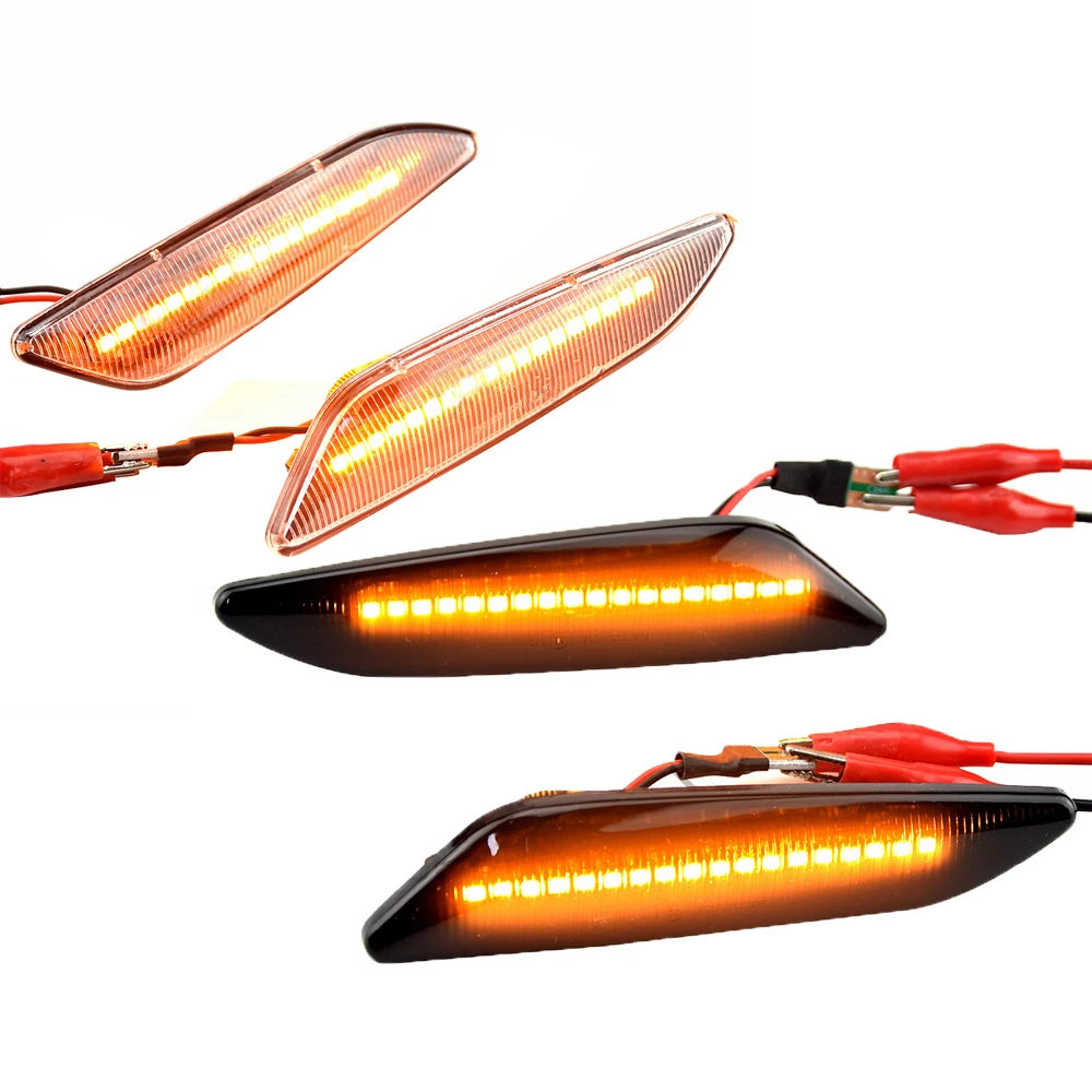2 PCS dynamic LED side marker lights fit for Alfa Romeo 147 156 Sportwagon Fiat Egea Tipo Lancia Chrysler Delta MK3 Ypsilon