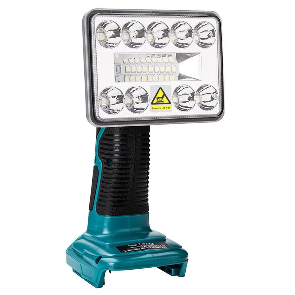 

18V LED Flashlight 5 inch Protable Spotlight Light 1000lm for Makita BL1430 BL1830 Lithium Battery USB Outdoor Lighting with USB