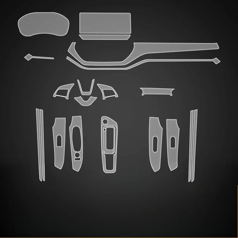 For 20-25 Nissan Altima dedicated center console interior trim car modification decoration transparent protective film