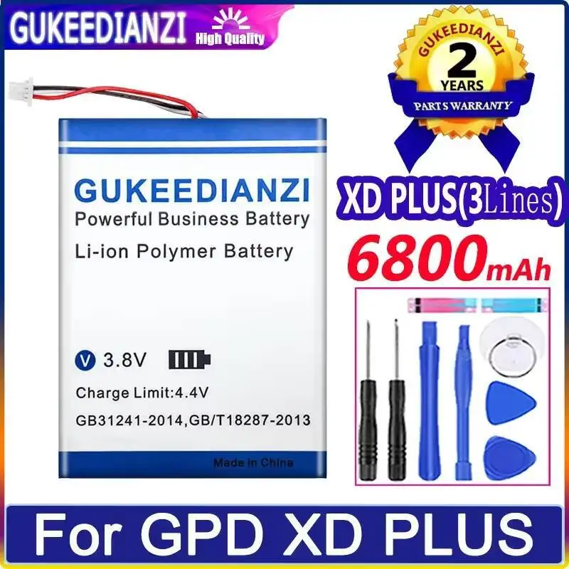 

Аккумулятор для планшета 6800 мАч для Gpd XD Plus, 3 провода, легкий, долговечный