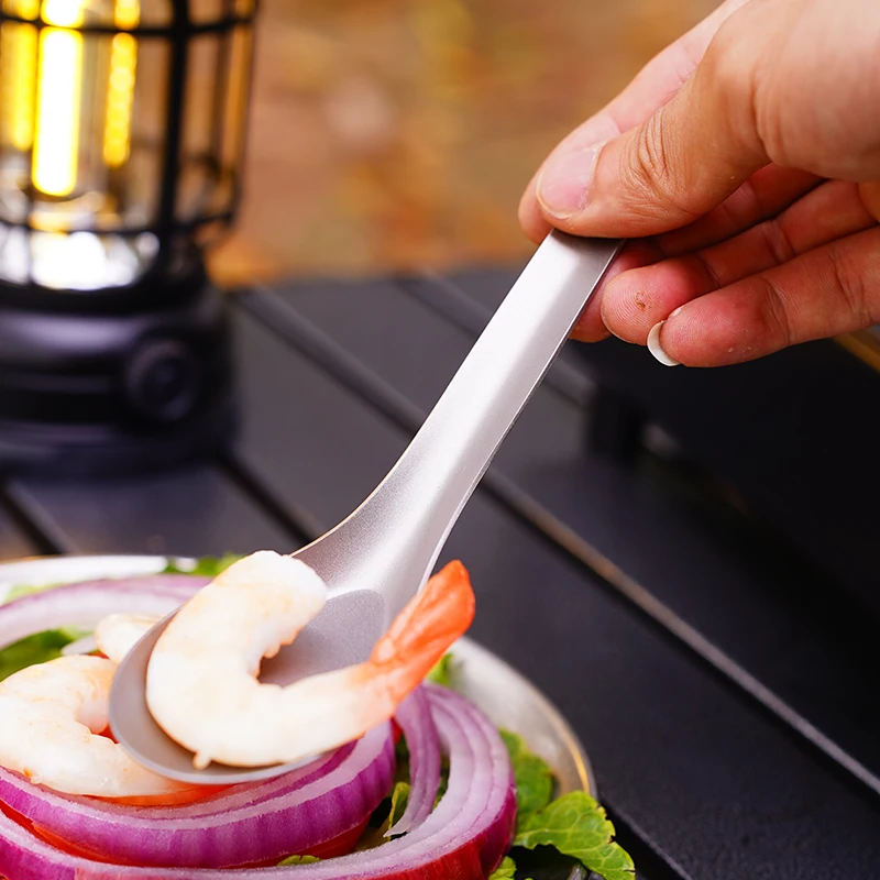 Ложки из чистого титана, ложки для супа Chopstis, универсальный набор посуды для здорового дома и улицы, кухонные аксессуары для столовой