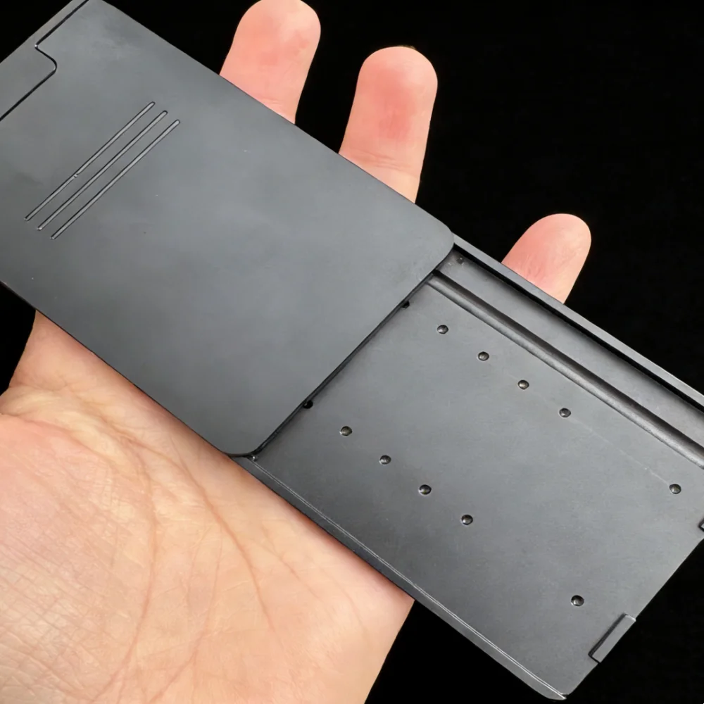 Metal Snuff Kit Container with Sild Lid in Aluminum Straw Pocket Size Portable Storage with Gift Box