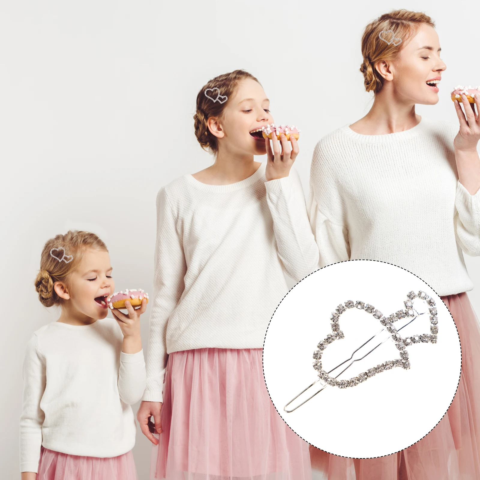 

Clip Clips Accessories Women Alloy Love Decorative Metal Hairpin Woman