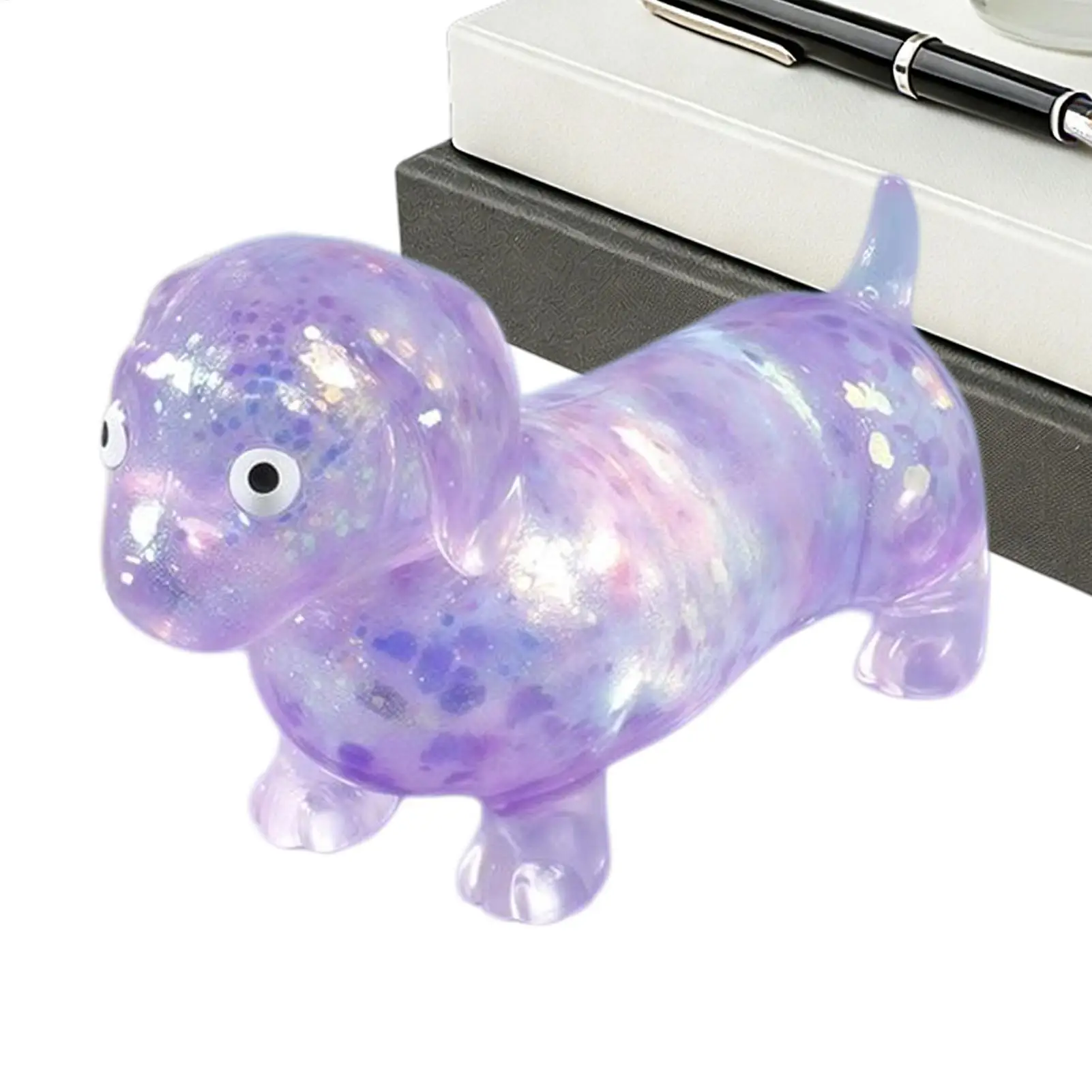 flash Dachshund Squeeze Stress Toy Sensory Fidget Toy Funny Decompress Relief Toy for Kids Teens Students Office Workers