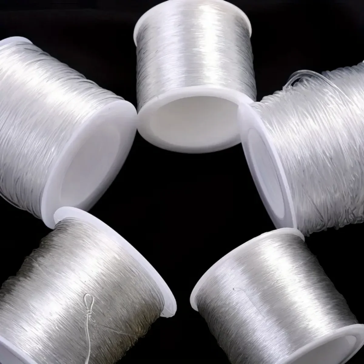 100m Transparente Kristall-Elastikschnur, dehnbare Kordel 0,4-1mm, Perlenband für Ornamentherstellung, DIY-Bastelarbeiten, Perlenzubehör – Detail 6