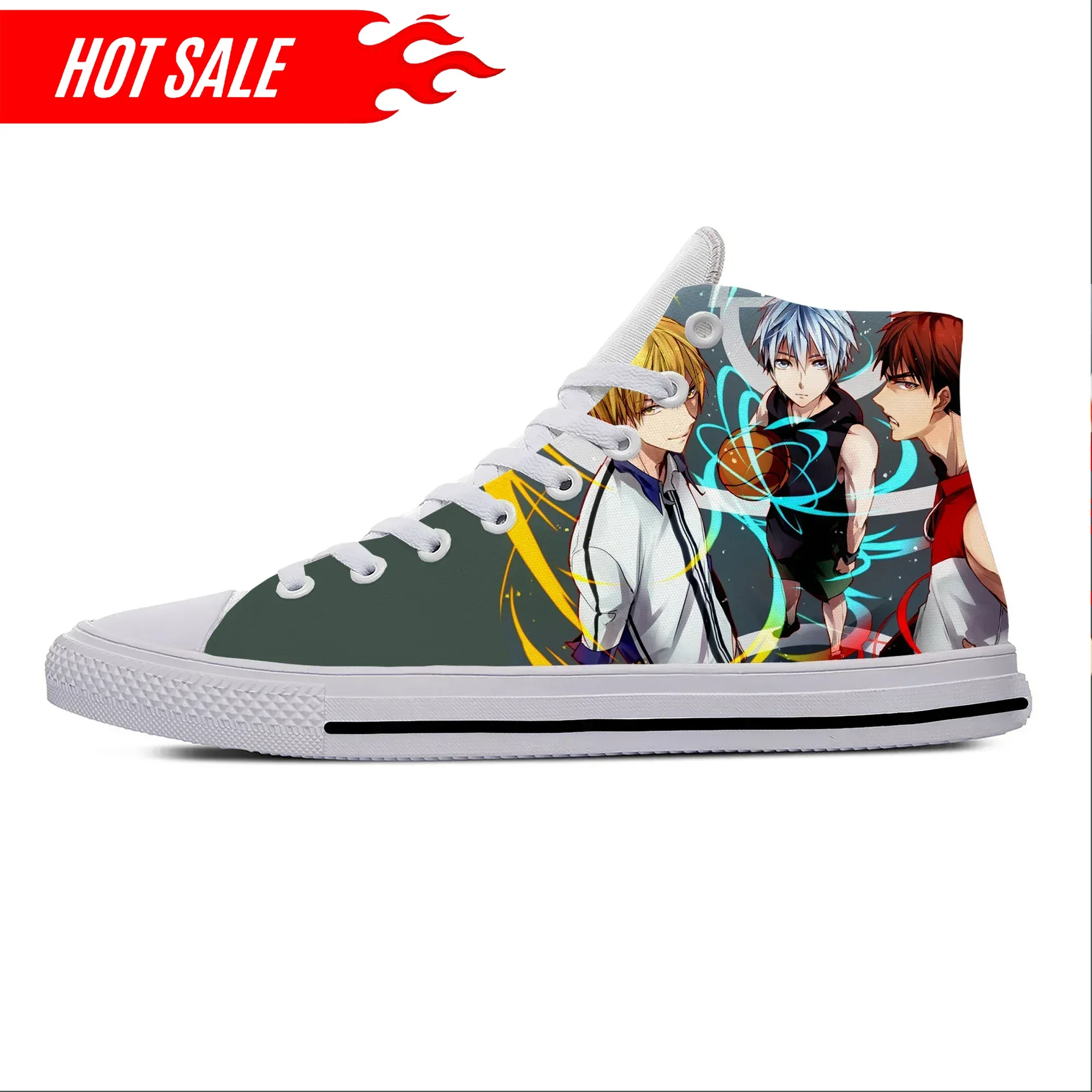 

Hot Japanese Anime Manga Kuroko No Basket Basketball Hot Casual Shoes High Top Board Shoes Breathable Men Women Sneakers