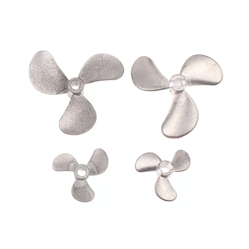 /GJ/Right Left Hand 4mm Shaft 3-Blades Metal Propeller Submerged Prop 28mm 40mm 48mm For RC Boat Marine Tug Bait 1PC
