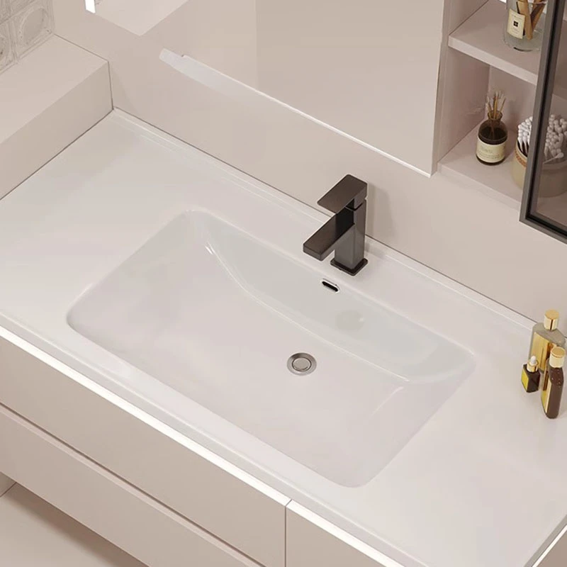 Ceramic Basin Integrated Intelligent Bathroom Cabinet Modern Minimalist Combination Bathroom Sink Washbasin Furniture