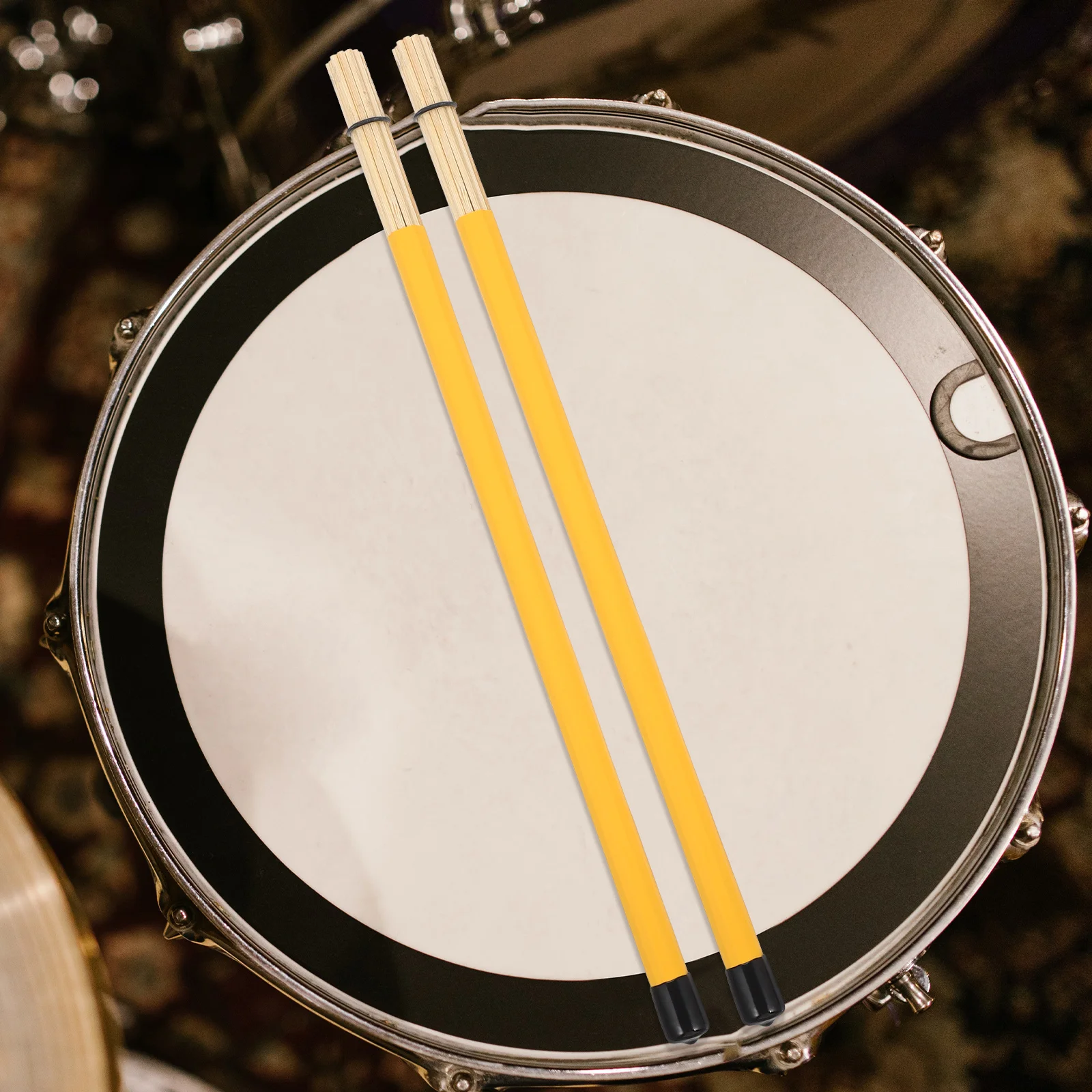 

Drumsticks Percussion Instrument Mallet Simple Yellow Professional Child Kids Drum Stick Long Lifespan Durable Material