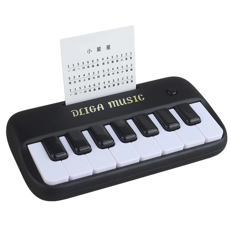 Portable 15 Keys Digital Keyboard Children's Mini Electronic Piano Children Musical Instrument Educational Toys for 3-6 Year Old