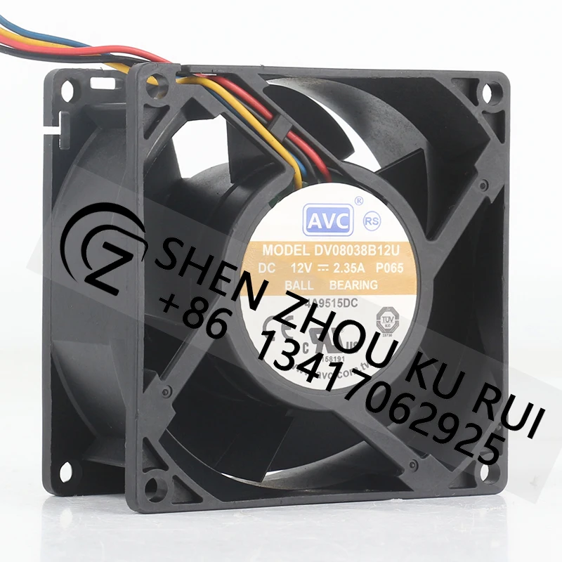 AVC 12V 2.35A AC EC 8038 8CM 80X80X38MM Large air volume server converter Chassis Violent  DV08038B12U cooling fan