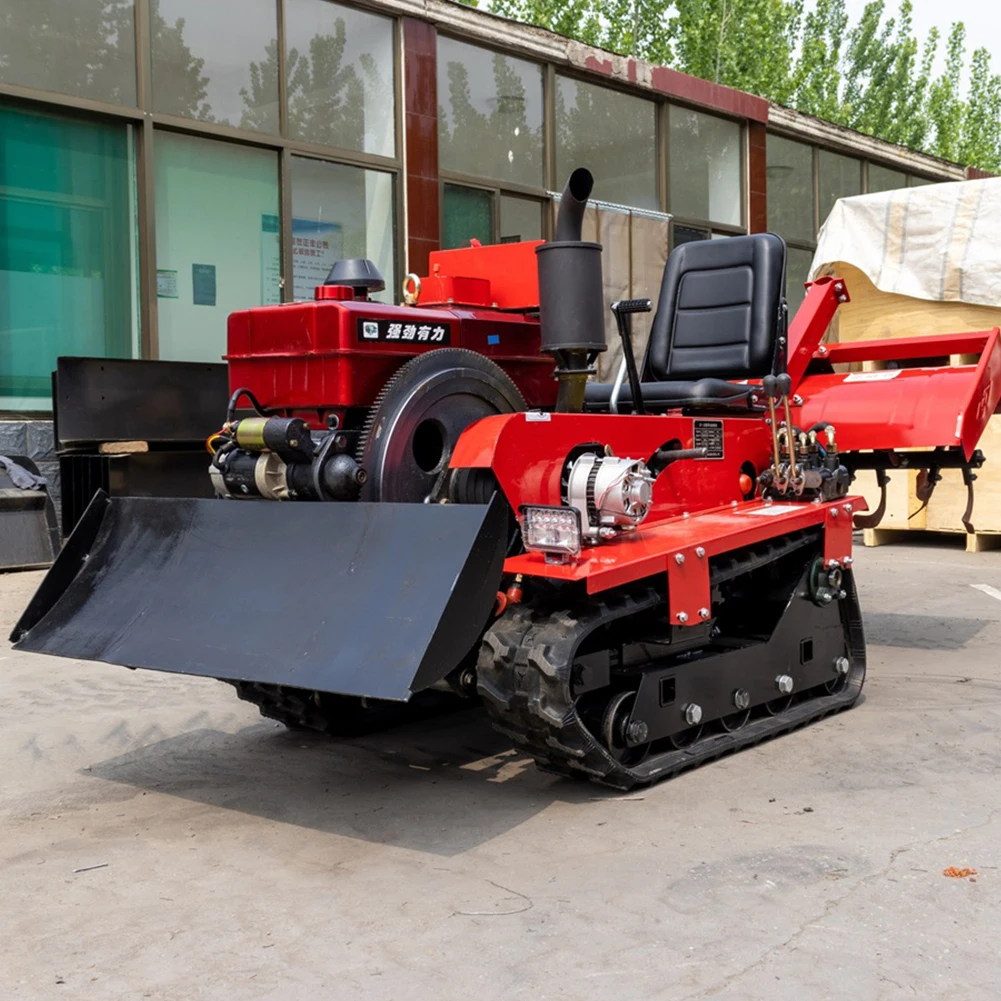 Agricultural Rotary Tiller 25HP Multifunctional  Rotary Tiller Tractor Agricultural Crawler Tiller