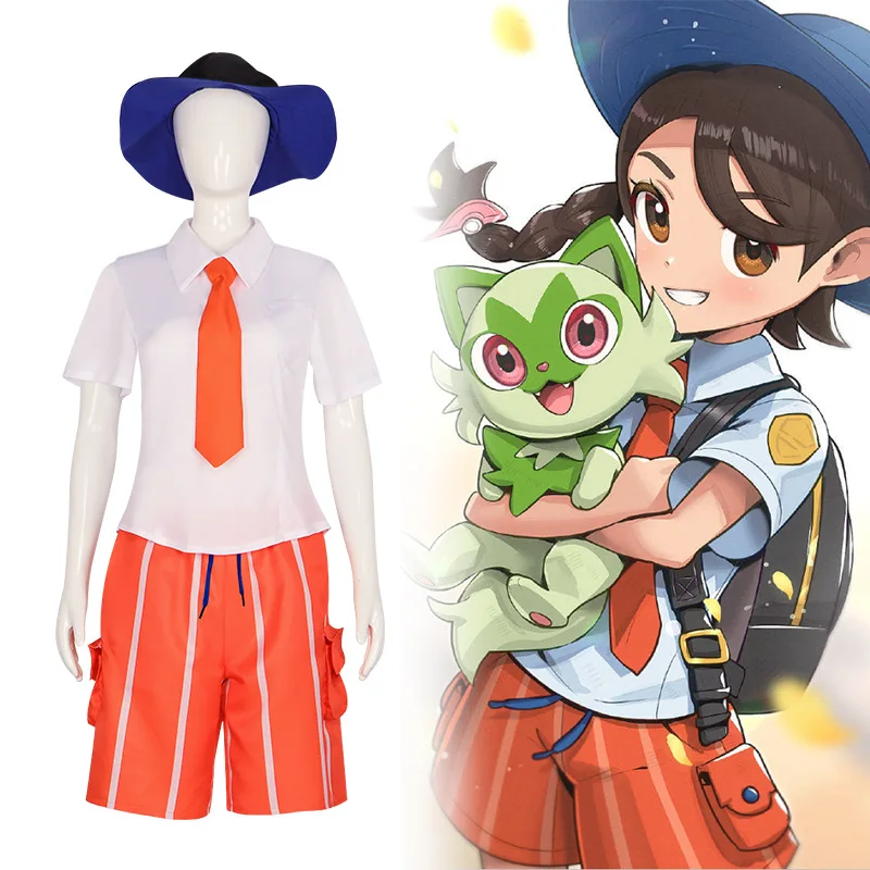 Disfraz de la Academia Uva de Naranja para adultos, disfraz de Anime violeta escarlata, traje de uva Akademiya, uniforme escolar de Halloween con sombrero