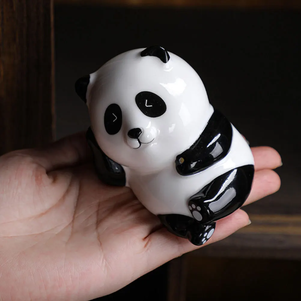 

Incense Stick Stand Burner Ceramic Holder Home Decoration Panda Temple Ornament