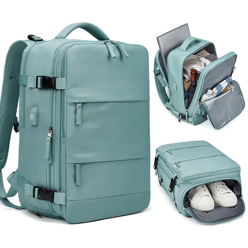 

Oxford cloth durable, large-capacity men's travel bag, waterproof, lightweight, large-opening computer, simple schoolbag