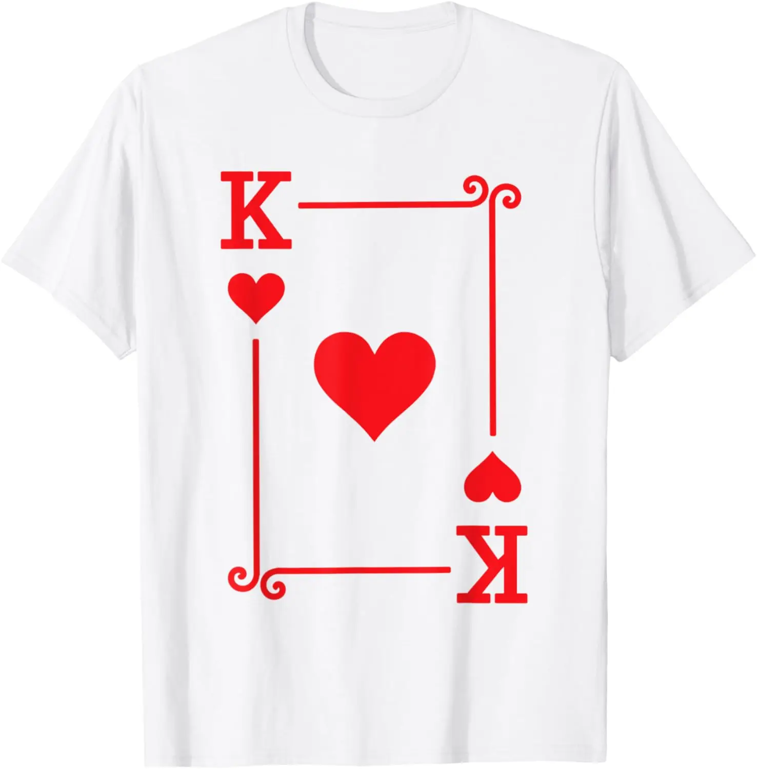 Playing Hearts Cards Costume - Ace、K、Q、J、10、9、8、7、6、5、4、3、2  Diamonds Card Poker Women's T-shirt Letters Harajuku  Ropa Hombre