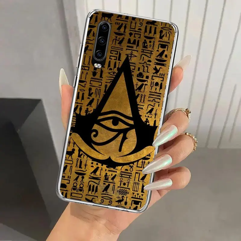 Sacred Eye of Horus Egypt Fresco Phone Case for Huawei P40 P30 P20 P10 Pro Mate 20 10 Lite P Smart Z Y5 Y6 Y7 Y9S Soft Funda Pri