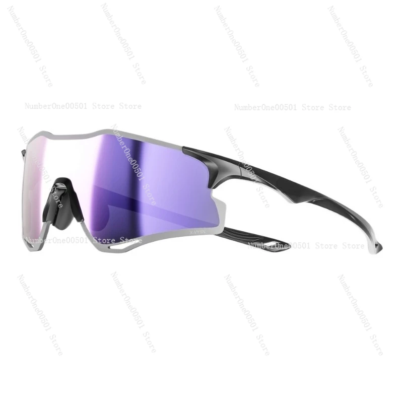 Photochromic Running Glasses Anti Glare UV Protection Lightweight Sports Sunglasses For Cycling Hiking