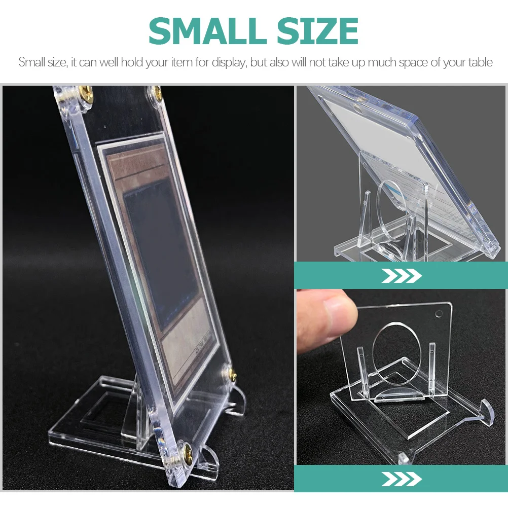 

6Pcs Clear Plate Stand Adjustable Easel for Dish Display Home Office Hotel Decor Plastic Card Stand Dish Display Stands