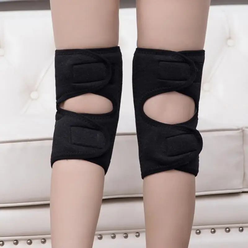 الشتاء الدافئة منصات الركبة للنساء تدفئة الساق الرجال كبار السن الباردة الساق التهاب المفاصل نيباد الركبة دعم أرنب الفراء الركبة حامي