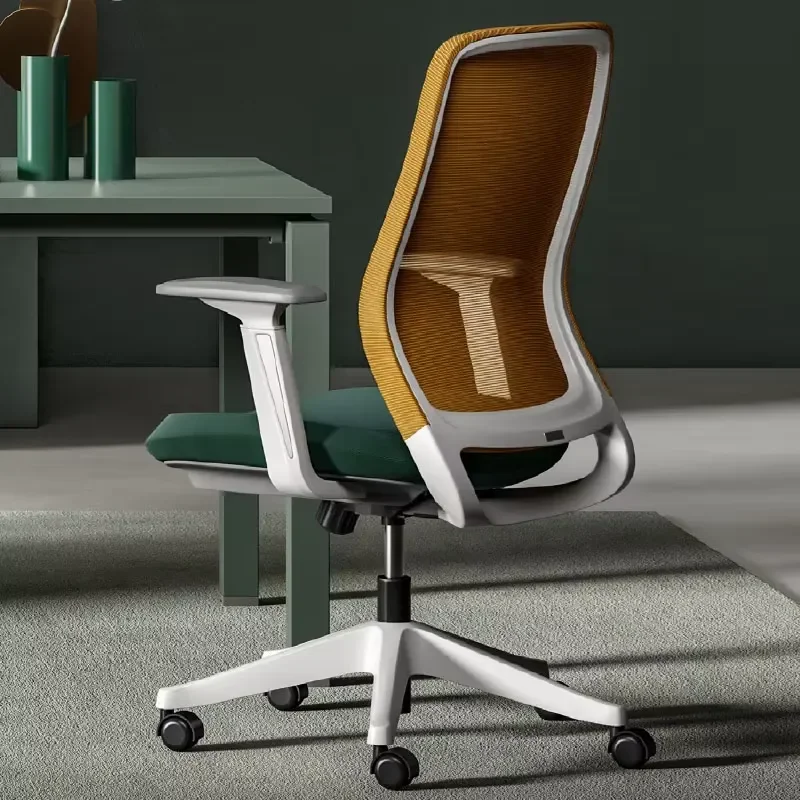 Modern Ergonomic Executive Office Chair Rotating Mesh Computer Seat Luxury Comfort Movable Staff Furniture for Home Work