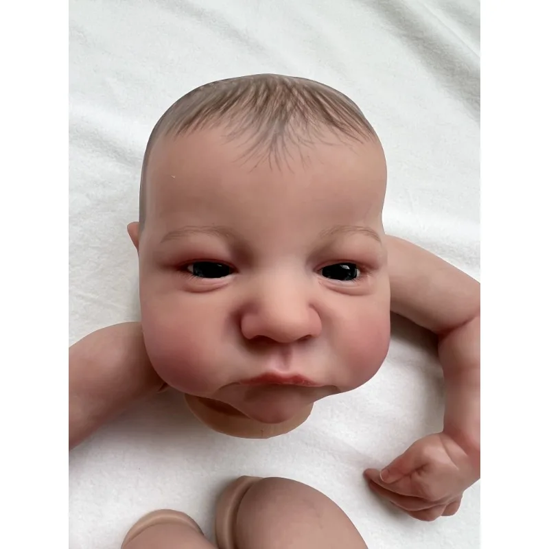 19Inch Already Painted Reborn Doll Kit Levi Awake 3D Painted Skin High Quality Unassembled Handmade Reborn Baby Doll Parts