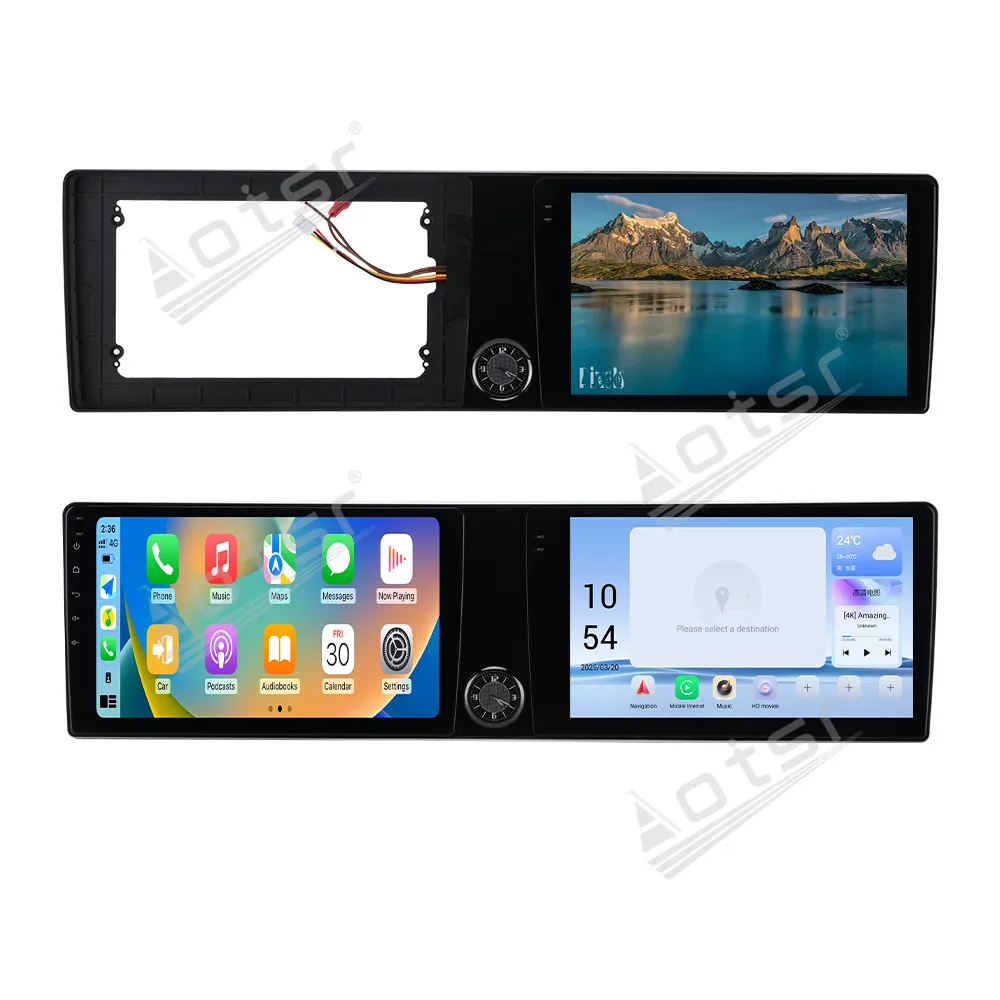 

Dual 10.1" Android 13 CarPlay Car Radio For Audi Q5 2010-2018 Touch Screen Multimedia Player GPS Navigation Car Accessories DSP