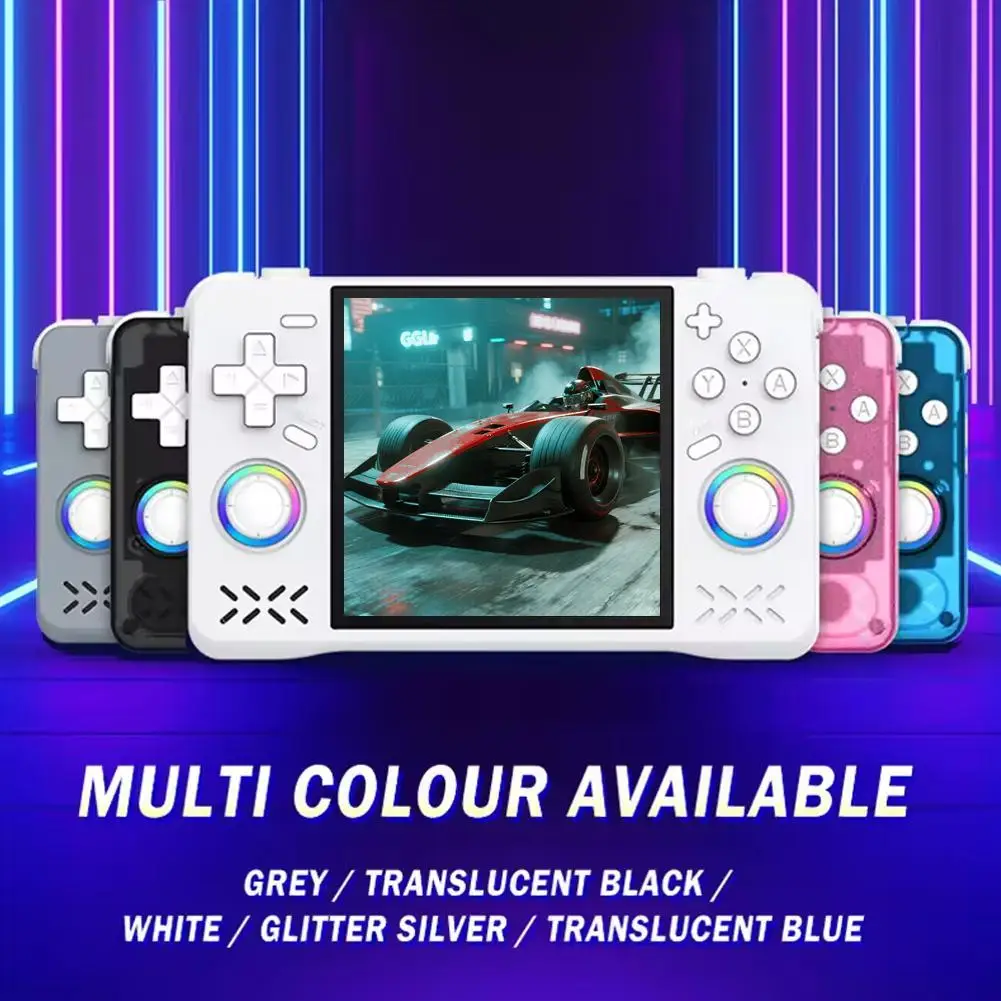 XF40H Handheld Game Console Linux 4.0'' IPS Screen Supports WiFi 4000mAh Long Time-play Pocket Video Player Glowing Rocker