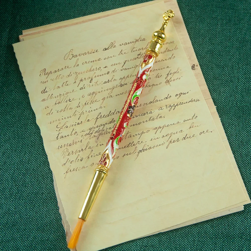 HTISOK 3-teiliges orthodoxes Stiftset, religiöse Schreibutensilien, emailliert und mit goldenen Akzenten verziert, ideal als Geschenk zum Gebet. – Detail 12